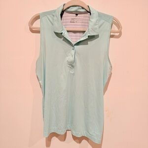 Nike Women's Aqua Sleeveless Golf Blouse